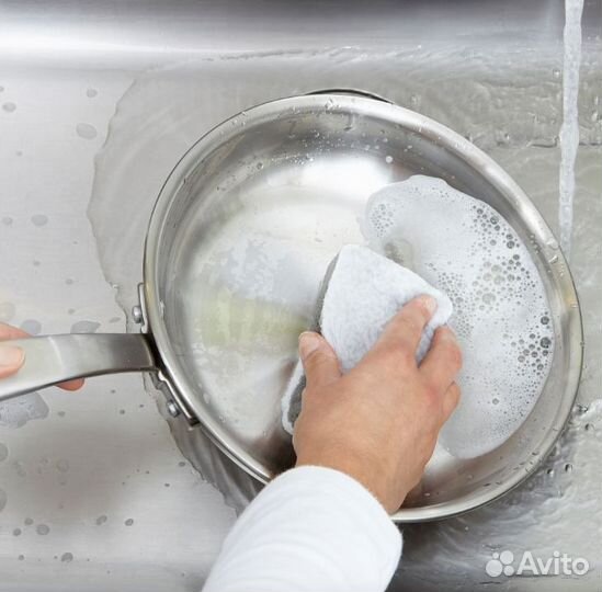 Губки IKEA свампиг, белый/серый, 3 шт