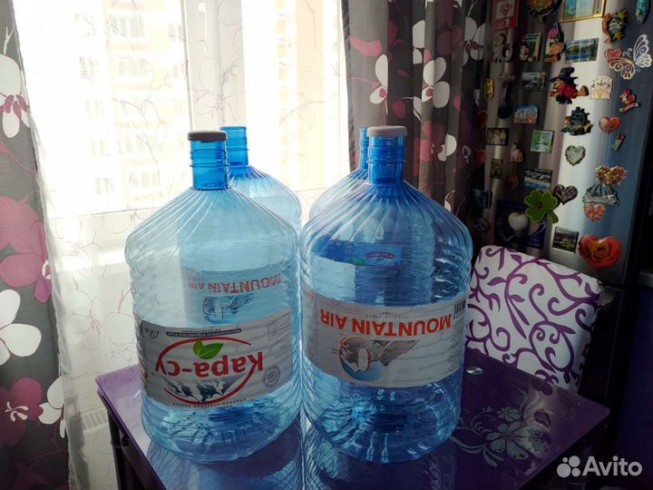 Большие бутыли 19 литров (подробности в описании)