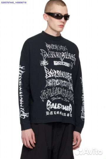 Лонгслив balenciaga DIY metal