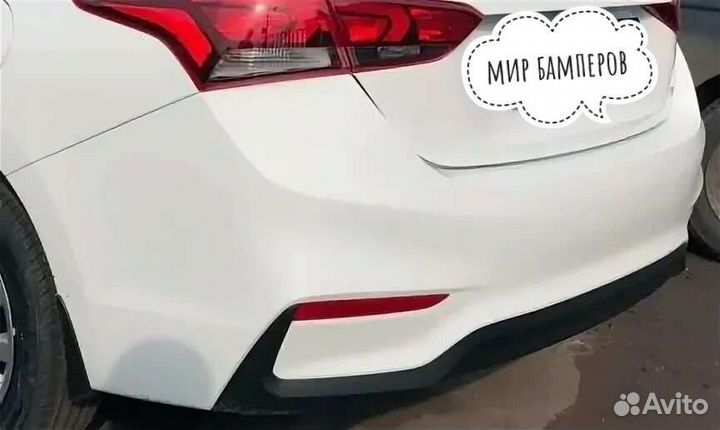 Бампер задний Hyundai Solaris 2 2017 +