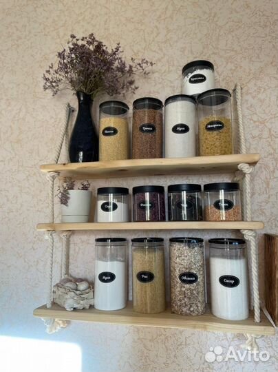 Полка деревянная