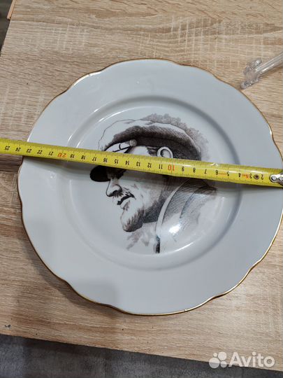 Тарелка Ленин, Дулево СССР, агитация