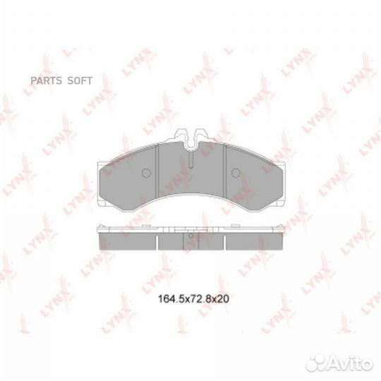 Lynxauto BD5352 Колодки тормозные дисковые перед/з