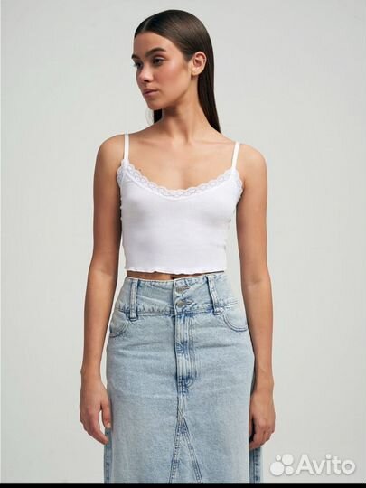 Укороченный лонгслив + топ