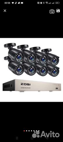 Видеонаблюдения zosi на 8 камер