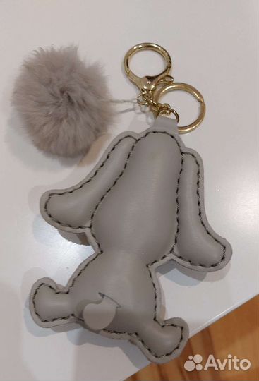 Брелок на сумку кожаный