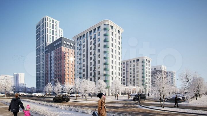 2-к. квартира, 87,1 м², 6/24 эт.