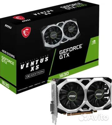 Видеокарта MSI nvidia GeForce GTX 1630 4gb