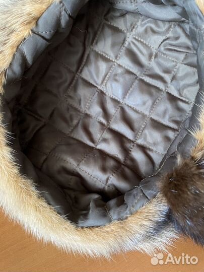 Берет женский норковый 57 размер