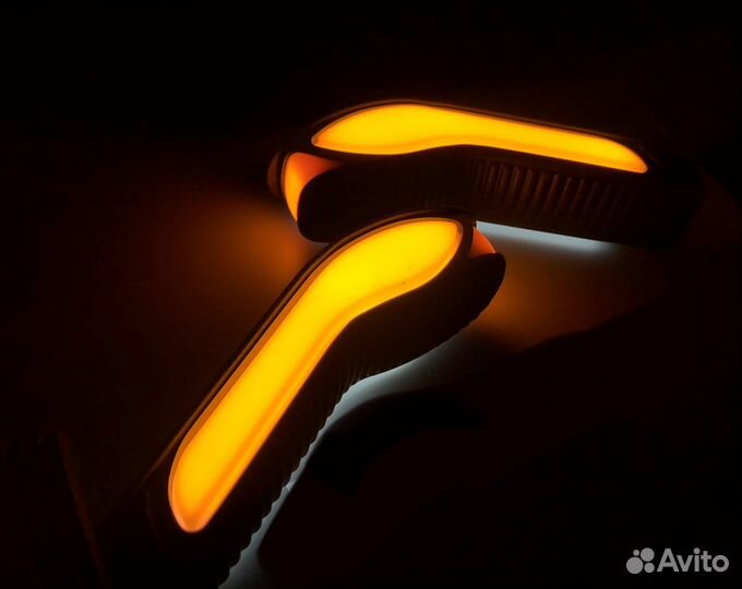 Диодные неоновые LED габаритные фонари рожки, 36см