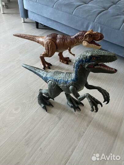 Динозавры jurassic world mattel 100+см