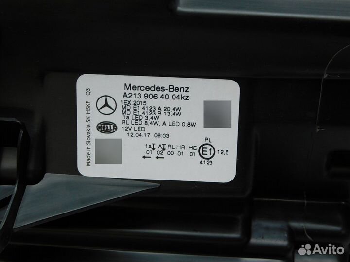 Фара правая Mercedes-Benz E-класс A2139064004