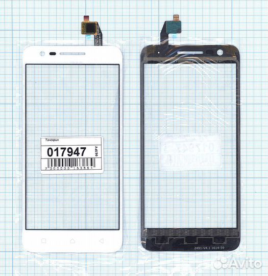 Тачскрин Lenovo Vibe C2 / C2 Power (K10A40) белый