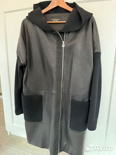 Кожаное пальто