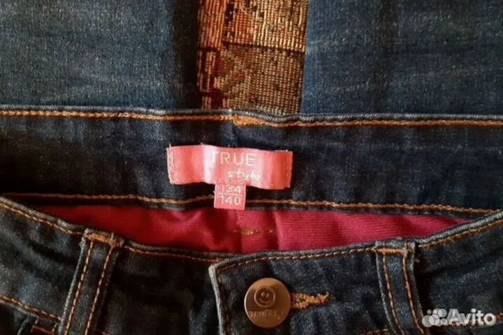 Пакетом джинсы, свитер Европа р.134-140