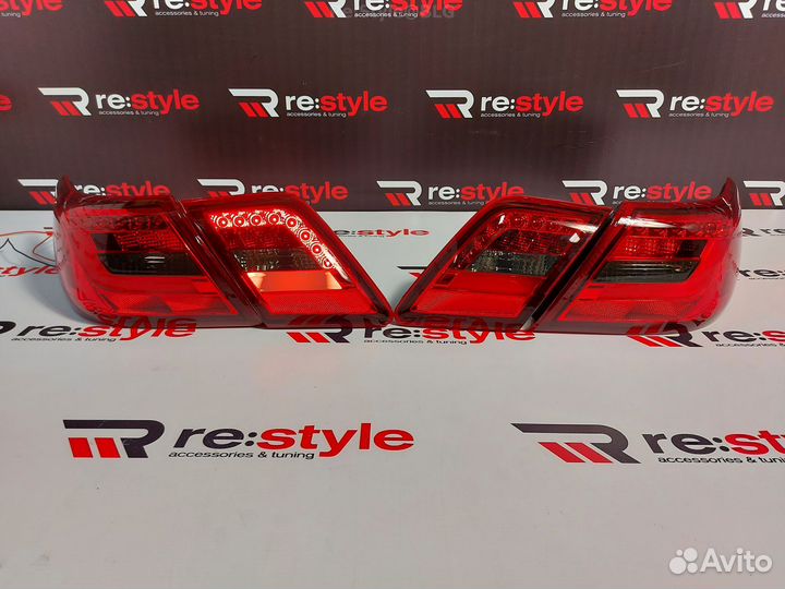 Стопы Toyota Camry 40 06-11г Красно-Черные Vland