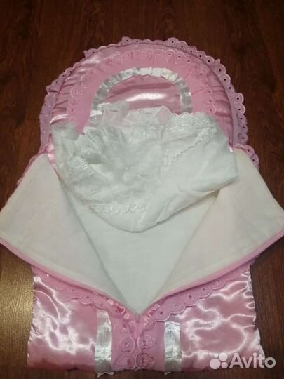 Конверт на выписку для девочки весна осень