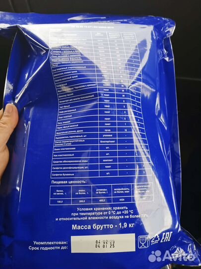 Сух паек, ирп мчс