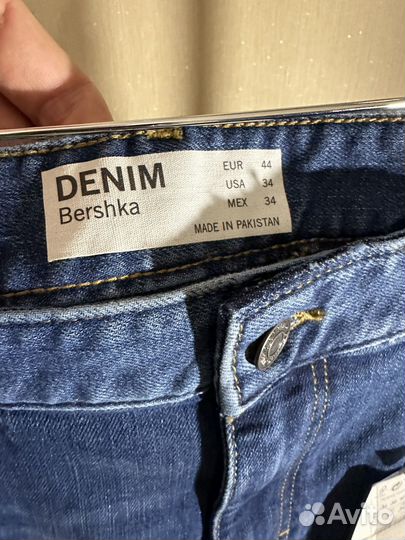 Джинсы Bershka slim W34 классические новые