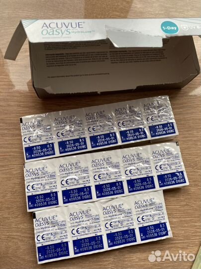 Линзы контактные acuvue oasys однодневные