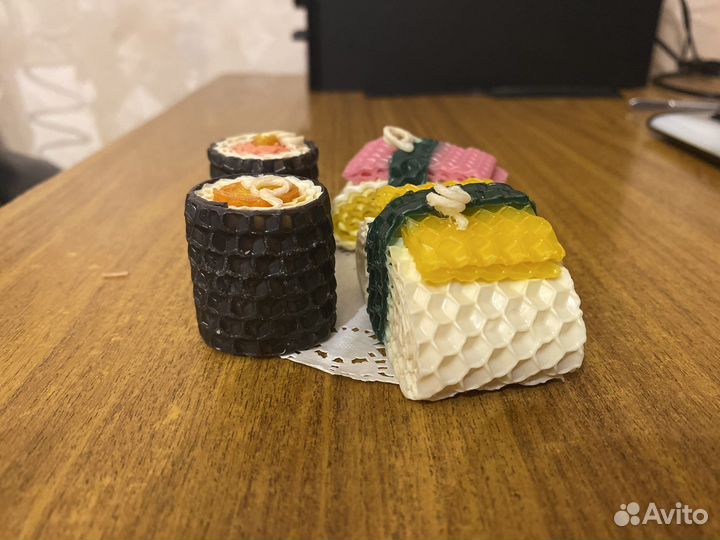 Восковые свечи суши