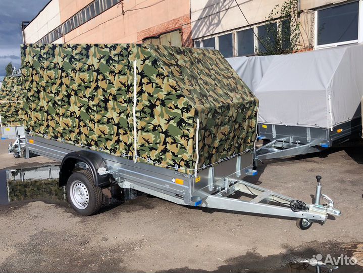 Прицеп оцинкованный 3.0х1.4 с тентом 