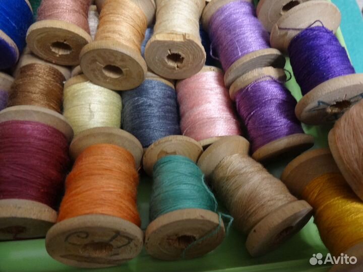 Старинные нитки для вышивки гладью