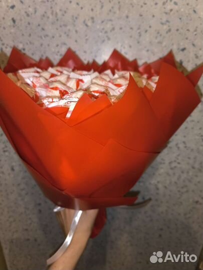 Букет в виде сердца