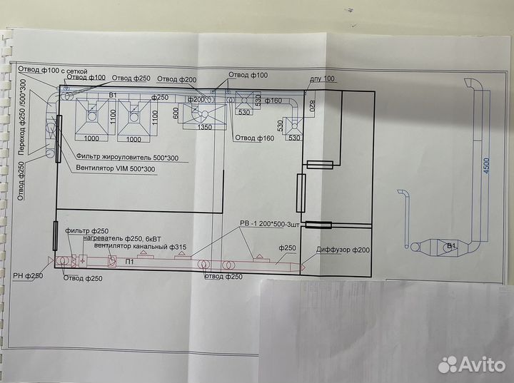 Вытяжка промышленная