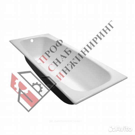 Ванна чугунная Грация У 170х70см без ножек 1 сорт