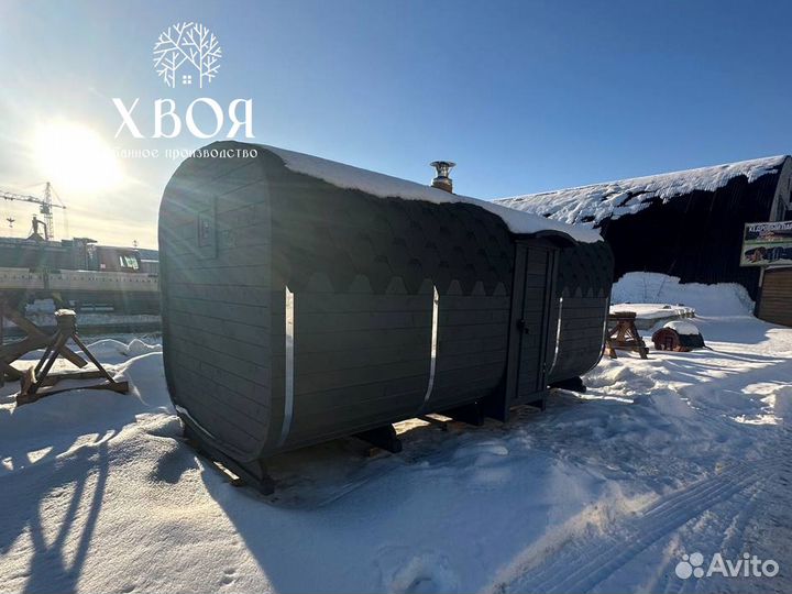 Баня бочка 2х6 под ключ