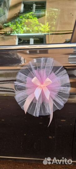 Свадебные украшения на машину