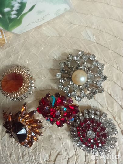 Брошь винтажная Чехия времён СССР