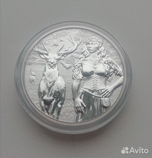 Серебряная монета Ostara весом 1 унция