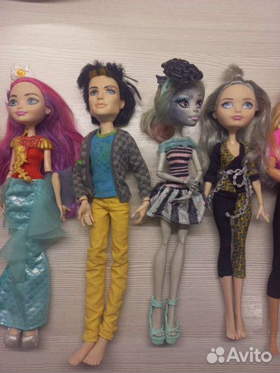 Куклы monster high, ever after high, barbie