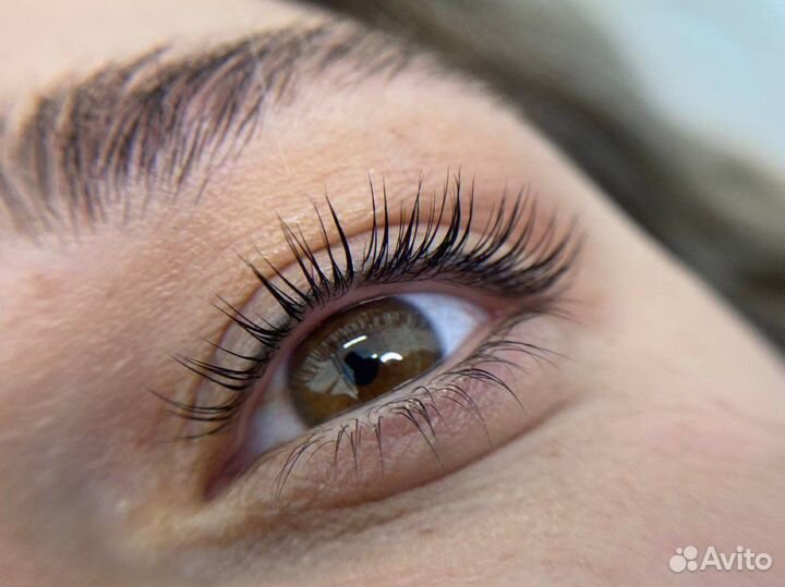 Ламинирование бровей и ресниц. Коррекция и окрашив