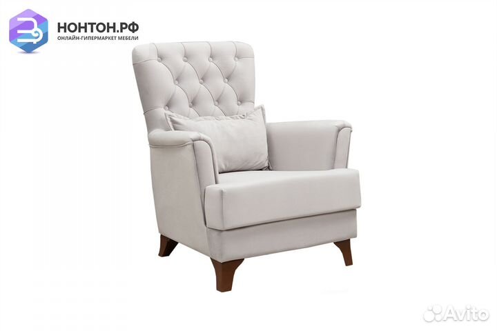 Кресло Ирис светло-серое