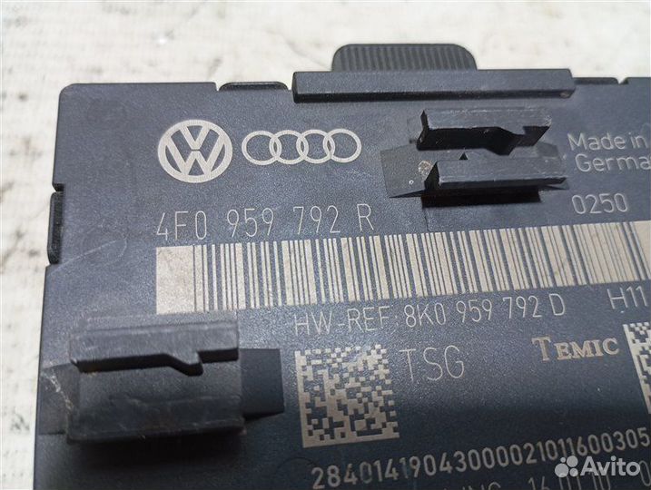 Блок управления двери передний левый Audi A6 C6