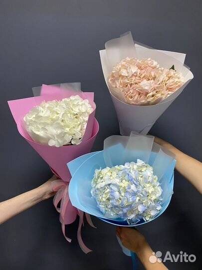 Цветы. Букеты и композиции из гортензий