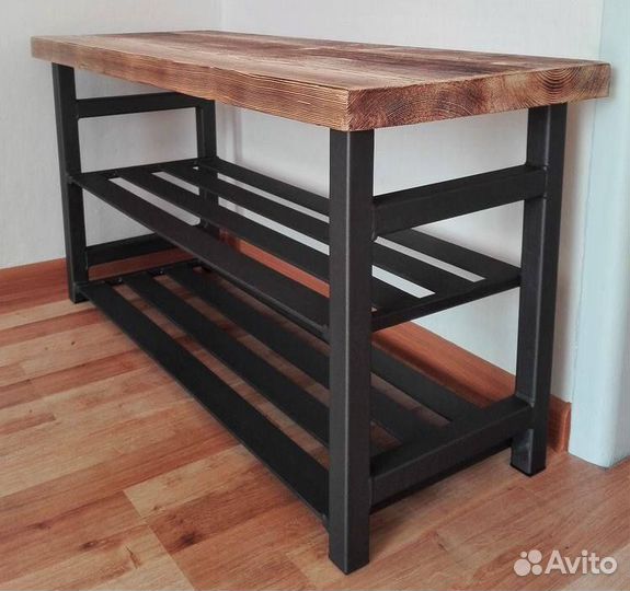 Полка для обуви в стиле лофт