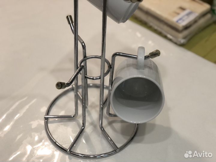 Подставка держатель сушилка для кружек 6 шт металл