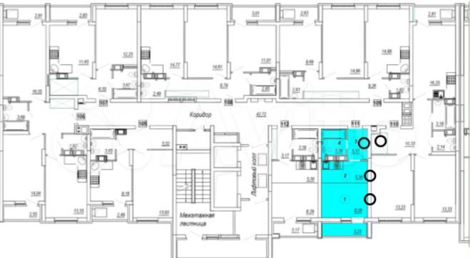 Квартира-студия, 23,4 м², 15/16 эт.
