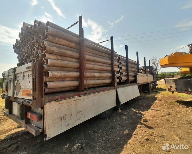 Труба б/у асбестовая 170 мм + муфты