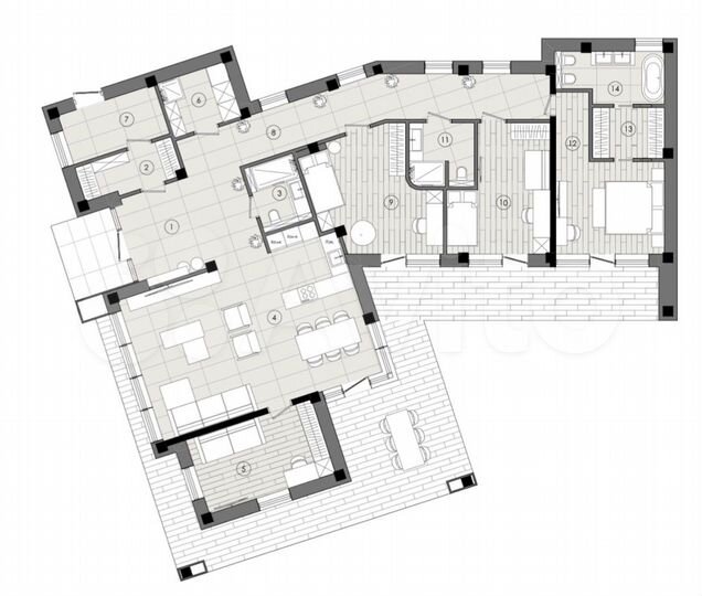 Коттедж 227,3 м² на участке 9,7 сот.