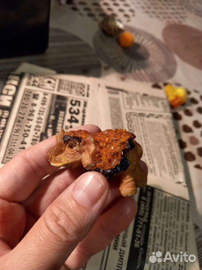 Слон с янтарем СССР