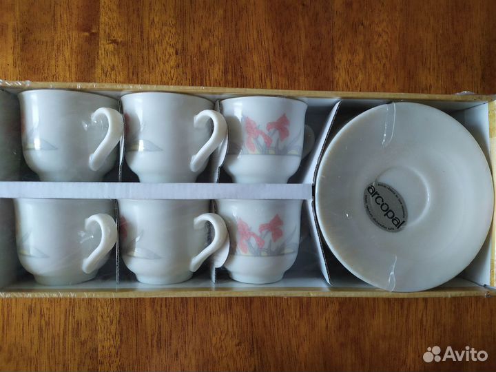 Чайный сервиз Arcopal, Франция, новый