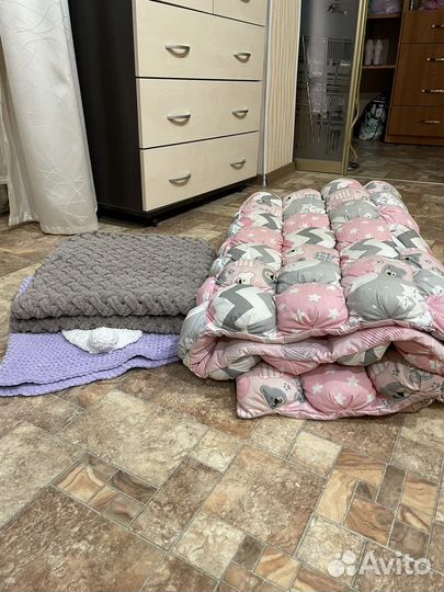 Плед бон бон, наволочка, плюшевый плед