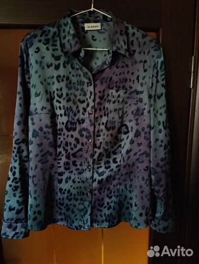 Блузка серый леопард 48-50 рр