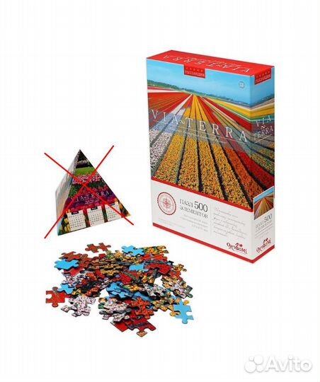 Пазл Via Terra Цветочная геометрия 500
