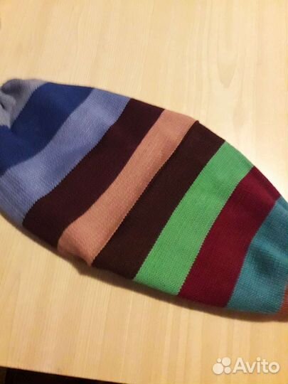 Шапка ручной машинной вязки для детей